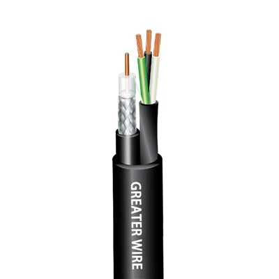 3 מוליכים וכבל מצלמה מורכב של IMSA Coaxial Coaxial